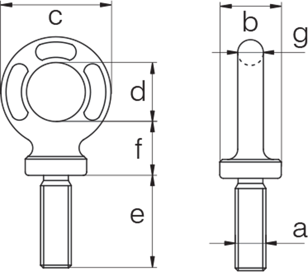 Buy Stainless Steel Eye Bolts with Longer Thread Cookes